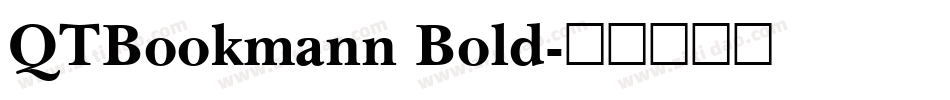 QTBookmann Bold字体转换
